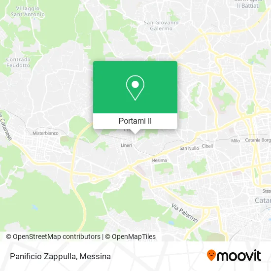 Mappa Panificio Zappulla