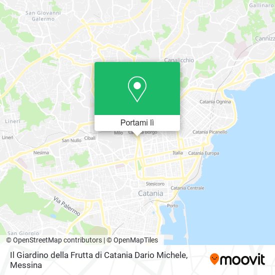Mappa Il Giardino della Frutta di Catania Dario Michele