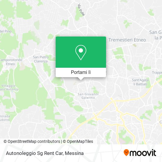 Mappa Autonoleggio Sg Rent Car