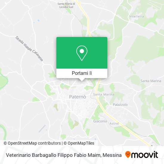 Mappa Veterinario Barbagallo Filippo Fabio Maim