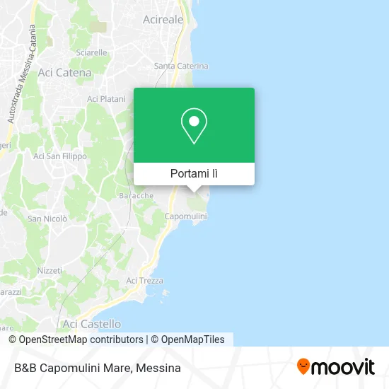 Mappa B&B Capomulini Mare