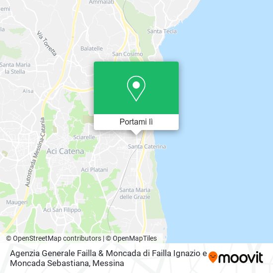 Mappa Agenzia Generale Failla & Moncada di Failla Ignazio e Moncada Sebastiana