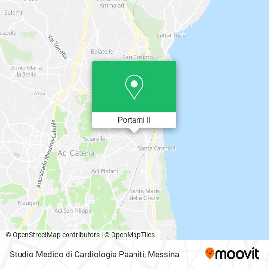 Mappa Studio Medico di Cardiologia Paaniti