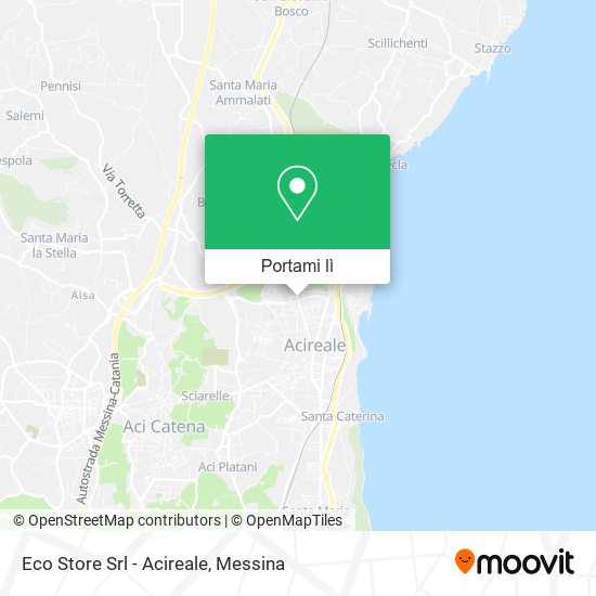 Mappa Eco Store Srl - Acireale