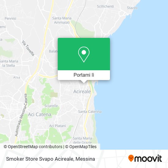 Mappa Smoker Store Svapo Acireale