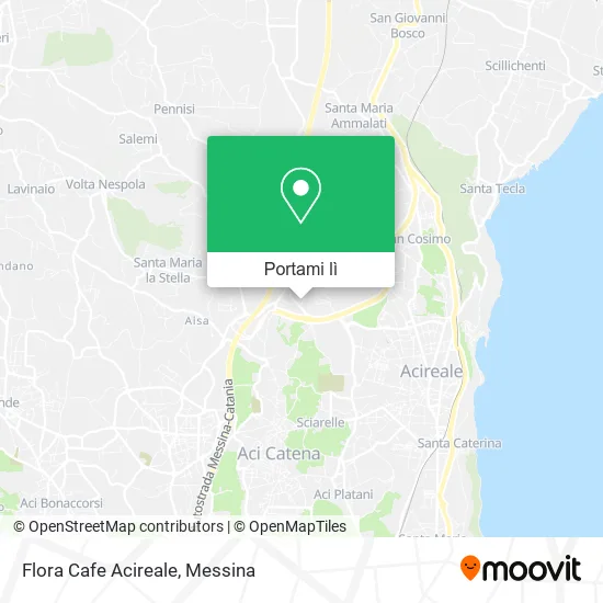 Mappa Flora Cafe Acireale