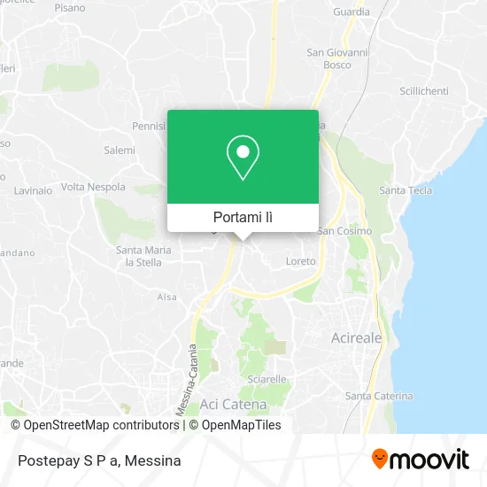 Mappa Postepay S P a