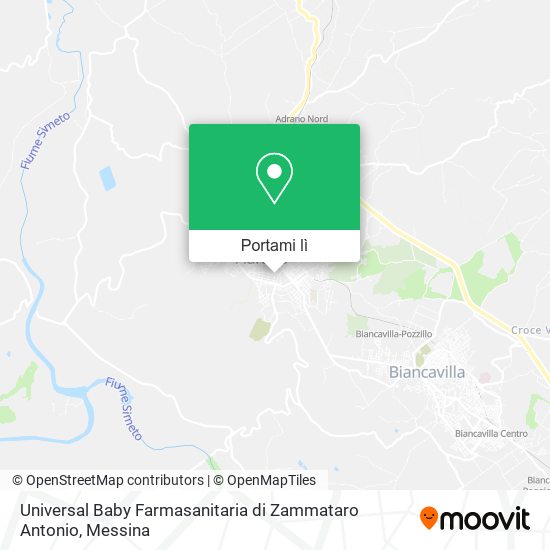 Mappa Universal Baby Farmasanitaria di Zammataro Antonio