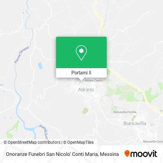 Mappa Onoranze Funebri San Nicolo' Conti Maria