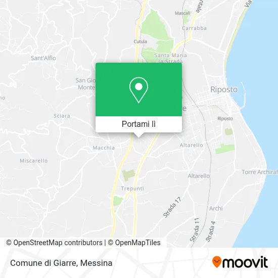Mappa Comune di Giarre