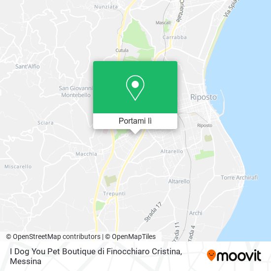 Mappa I Dog You Pet Boutique di Finocchiaro Cristina