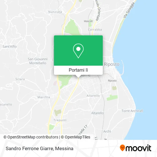 Mappa Sandro Ferrone Giarre