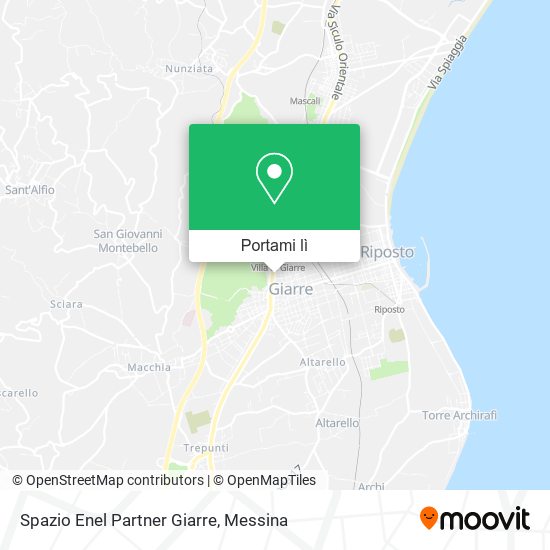 Mappa Spazio Enel Partner Giarre