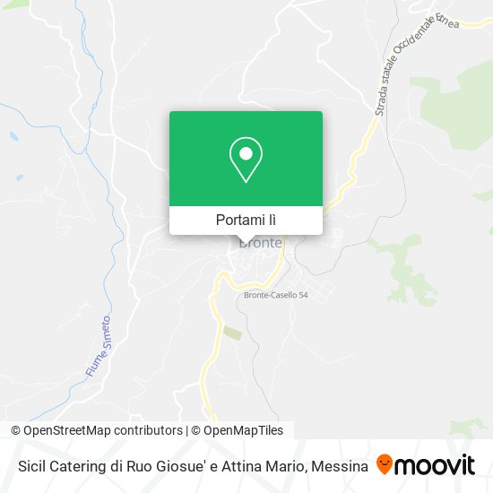 Mappa Sicil Catering di Ruo Giosue' e Attina Mario