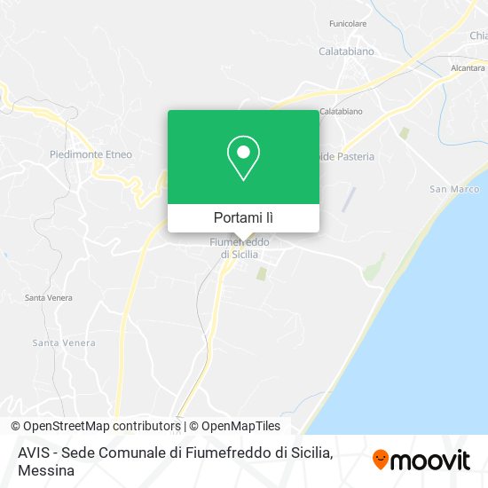 Mappa AVIS - Sede Comunale di Fiumefreddo di Sicilia