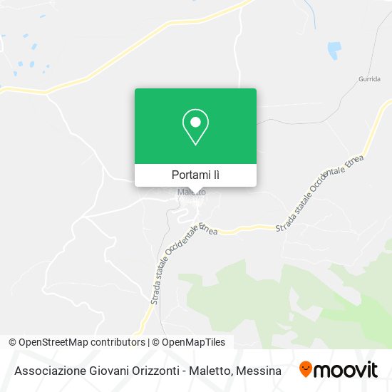 Mappa Associazione Giovani Orizzonti - Maletto
