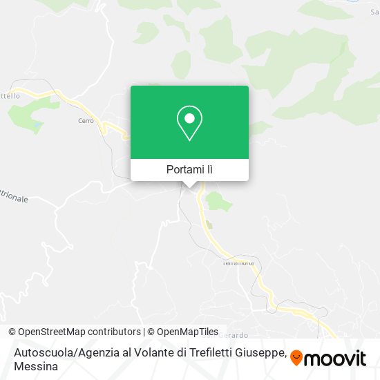 Mappa Autoscuola / Agenzia al Volante di Trefiletti Giuseppe