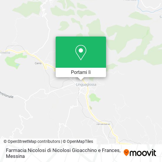 Mappa Farmacia Nicolosi di Nicolosi Gioacchino e Frances