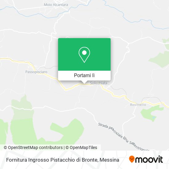 Mappa Fornitura Ingrosso Pistacchio di Bronte
