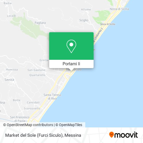 Mappa Market del Sole (Furci Siculo)