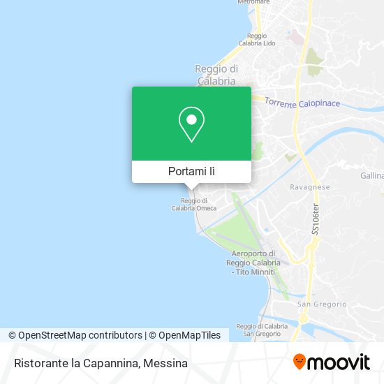 Mappa Ristorante la Capannina