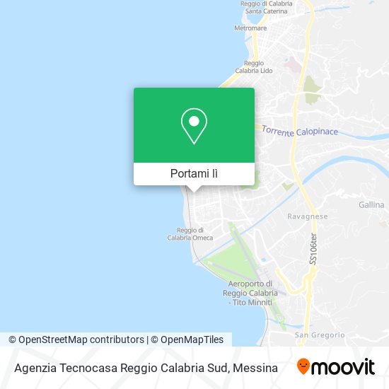 Mappa Agenzia Tecnocasa Reggio Calabria Sud