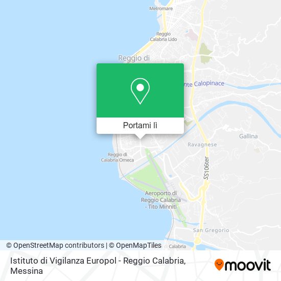 Mappa Istituto di Vigilanza Europol - Reggio Calabria