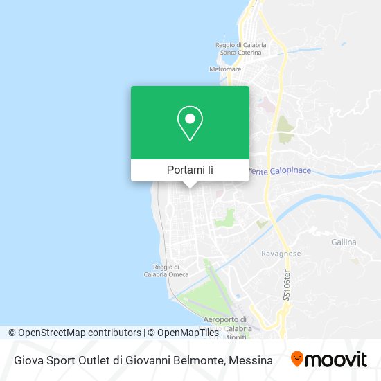 Mappa Giova Sport Outlet di Giovanni Belmonte