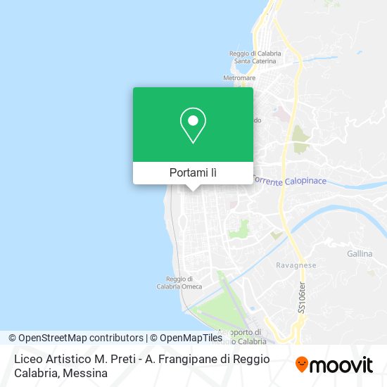 Mappa Liceo Artistico M. Preti - A. Frangipane di Reggio Calabria