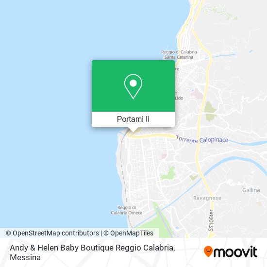 Mappa Andy & Helen Baby Boutique Reggio Calabria