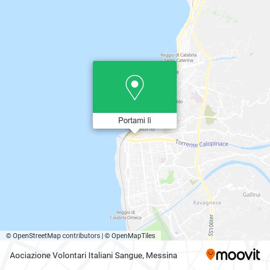 Mappa Aociazione Volontari Italiani Sangue