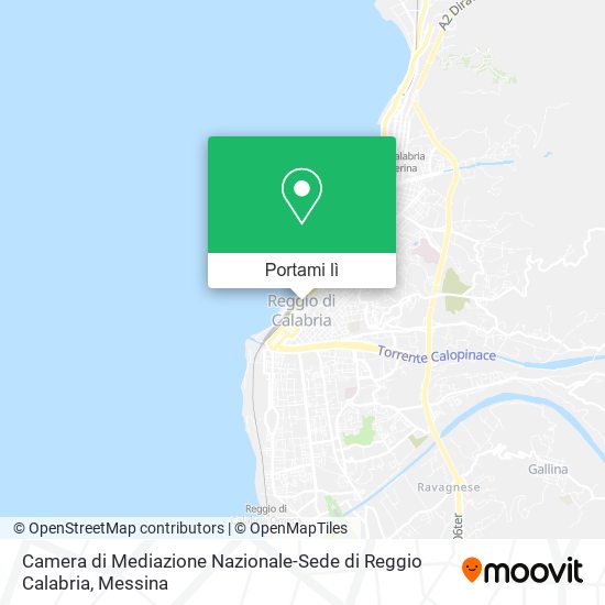 Mappa Camera di Mediazione Nazionale-Sede di Reggio Calabria