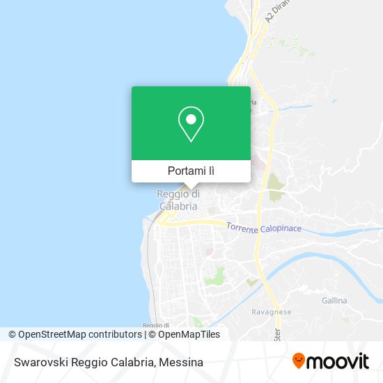 Mappa Swarovski Reggio Calabria