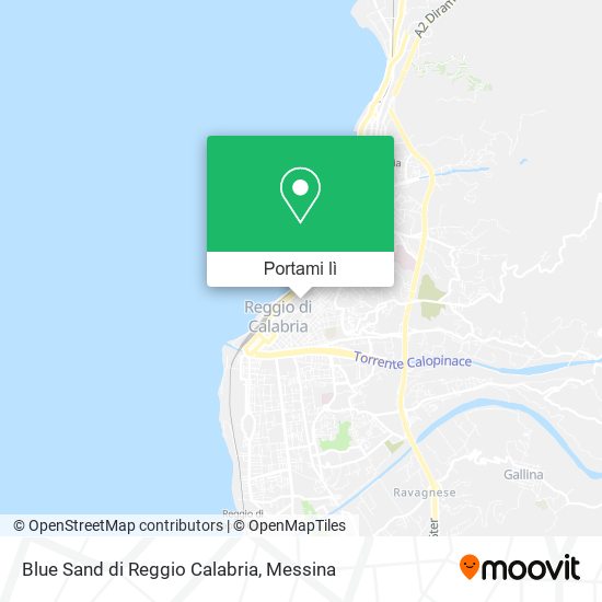 Mappa Blue Sand di Reggio Calabria
