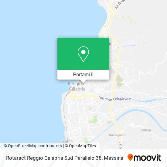 Mappa Rotaract Reggio Calabria Sud Parallelo 38