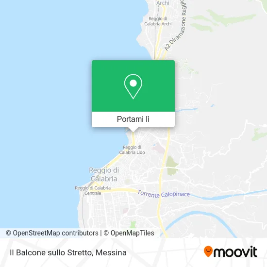 Mappa Il Balcone sullo Stretto