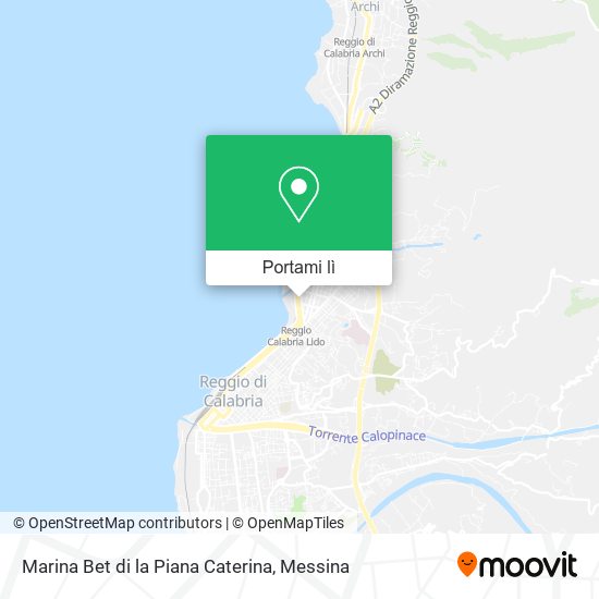 Mappa Marina Bet di la Piana Caterina