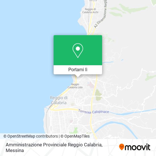 Mappa Amministrazione Provinciale Reggio Calabria