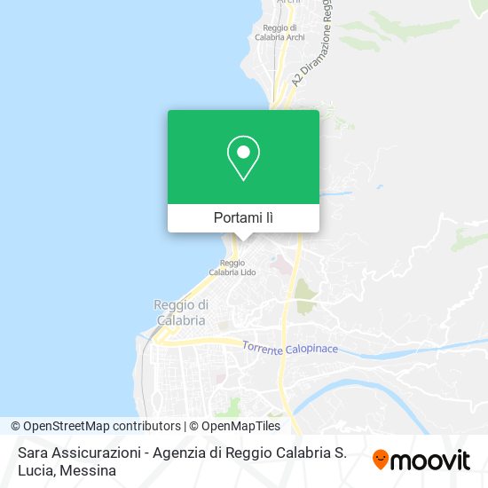 Mappa Sara Assicurazioni - Agenzia di Reggio Calabria S. Lucia