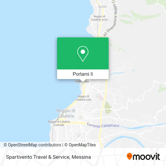 Mappa Spartivento Travel & Service