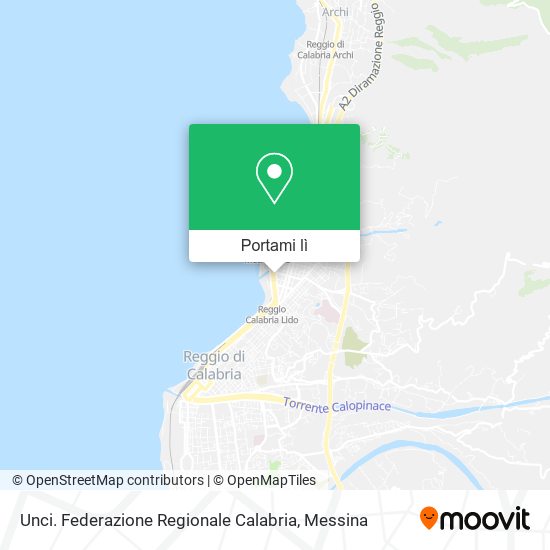Mappa Unci. Federazione Regionale Calabria