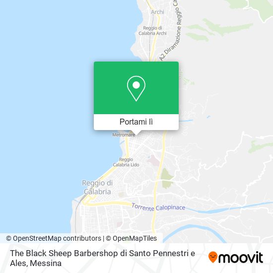 Mappa The Black Sheep Barbershop di Santo Pennestri e Ales
