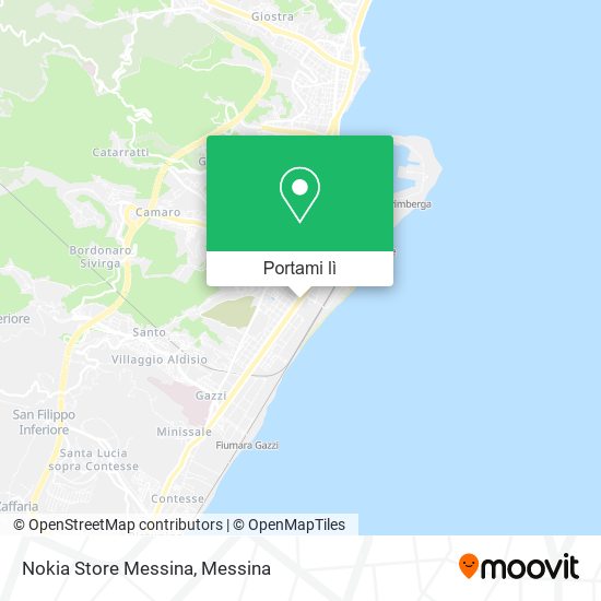 Mappa Nokia Store Messina