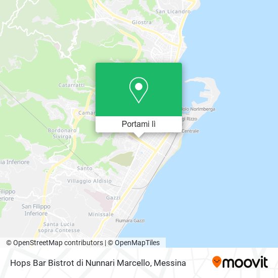 Mappa Hops Bar Bistrot di Nunnari Marcello