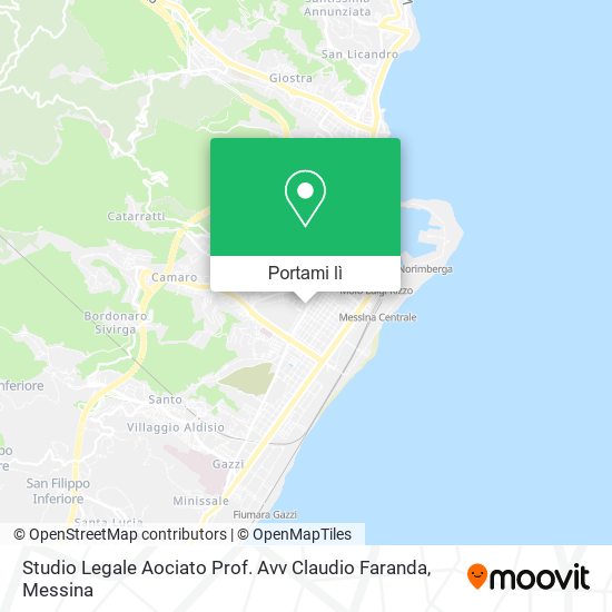 Mappa Studio Legale Aociato Prof. Avv Claudio Faranda