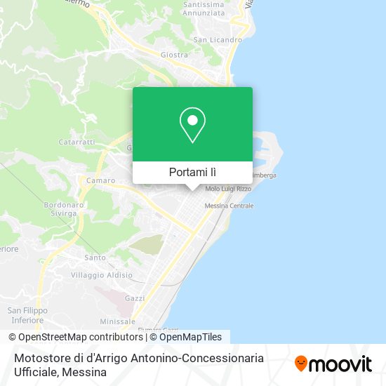 Mappa Motostore di d'Arrigo Antonino-Concessionaria Ufficiale