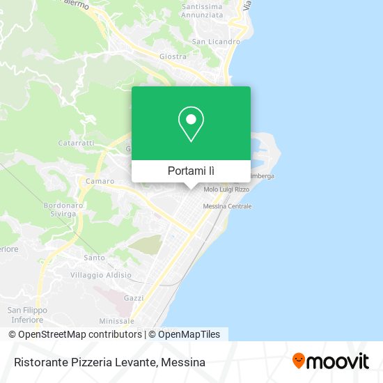 Mappa Ristorante Pizzeria Levante