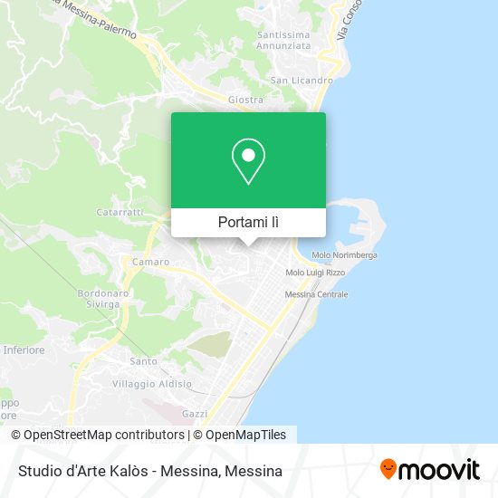 Mappa Studio d'Arte Kalòs - Messina
