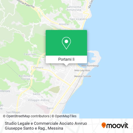 Mappa Studio Legale e Commerciale Aociato Avvruo Giuseppe Santo e Rag.