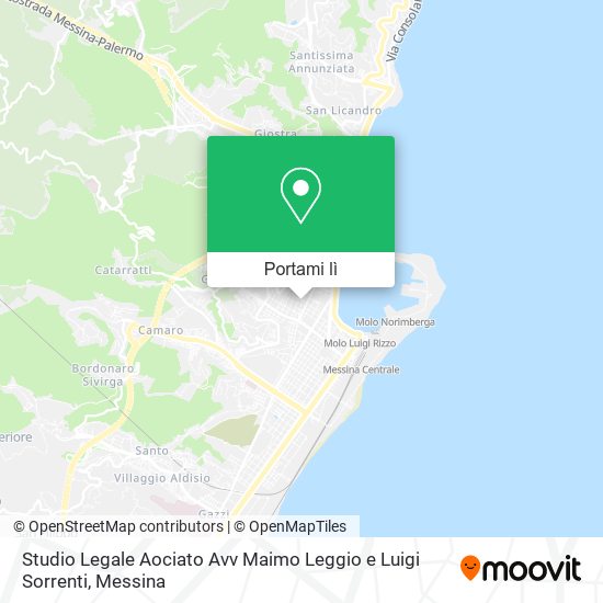 Mappa Studio Legale Aociato Avv Maimo Leggio e Luigi Sorrenti